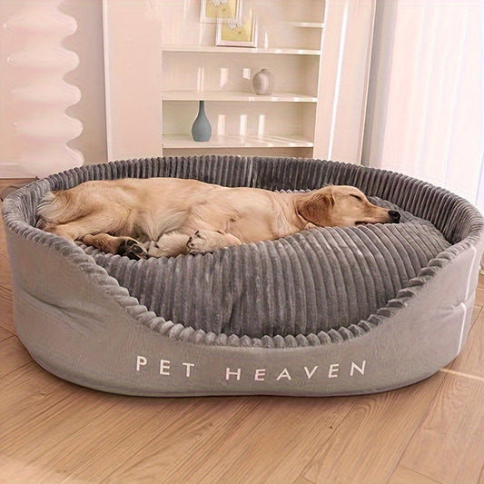 Ultra-Soft Luxurious Dog Bed Kennel - Pet Beds - Plush, Bite-Resistant, Dirt-Proof, Comfort, Four Seasons Use, Machine Washable, Perfect Living Room Pet Haven with Easy Care